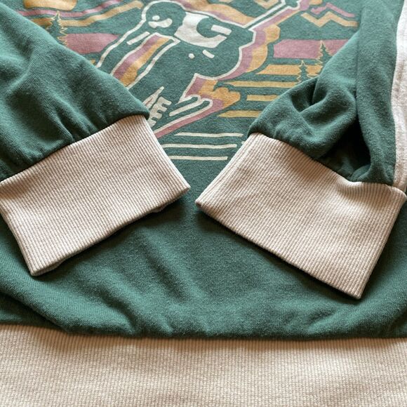 IML Retro Green Ski Vermont Unisex Crewneck Sweatshirt Medium EUC - Picture 4 of 7